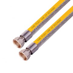 Braided-High-Quality-Gas-Connection-Hoses-EN-14800-Nut-Nut-F-F