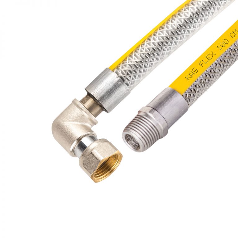 Braided-High-Quality-Gas-Connection-Hoses-EN-14800-With-Elbow-1-2